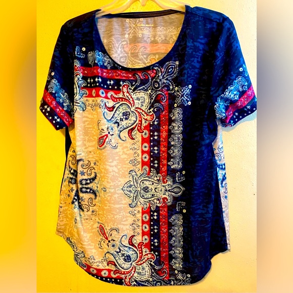 Allison Daley Vibrant Blouse, Size PL - Picture 1 of 4